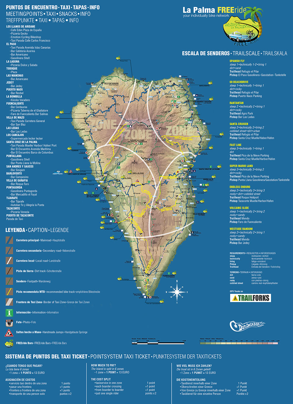 Map - La Palma FREEride